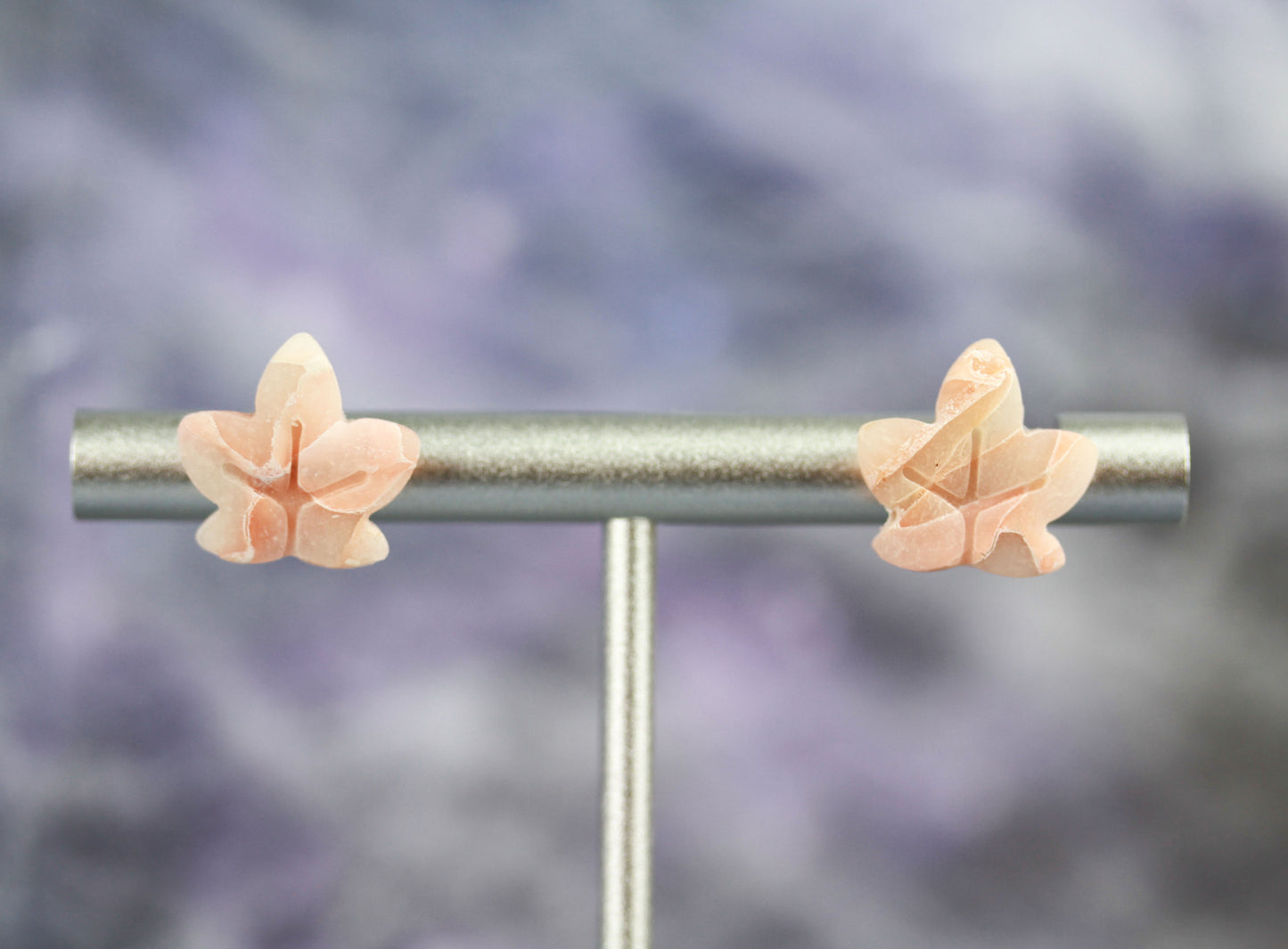 Kleine Ahornblatt Ohrstecker – Handgefertigte Polymer Clay Studs