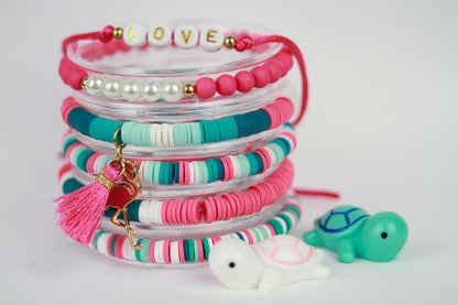 Flamingo Dream – 5-teiliges Sommer Katsuki Armbandset