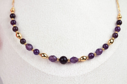 Amethyst Perlenkette – Naturstein für Ruhe, Klarheit & Inspiration