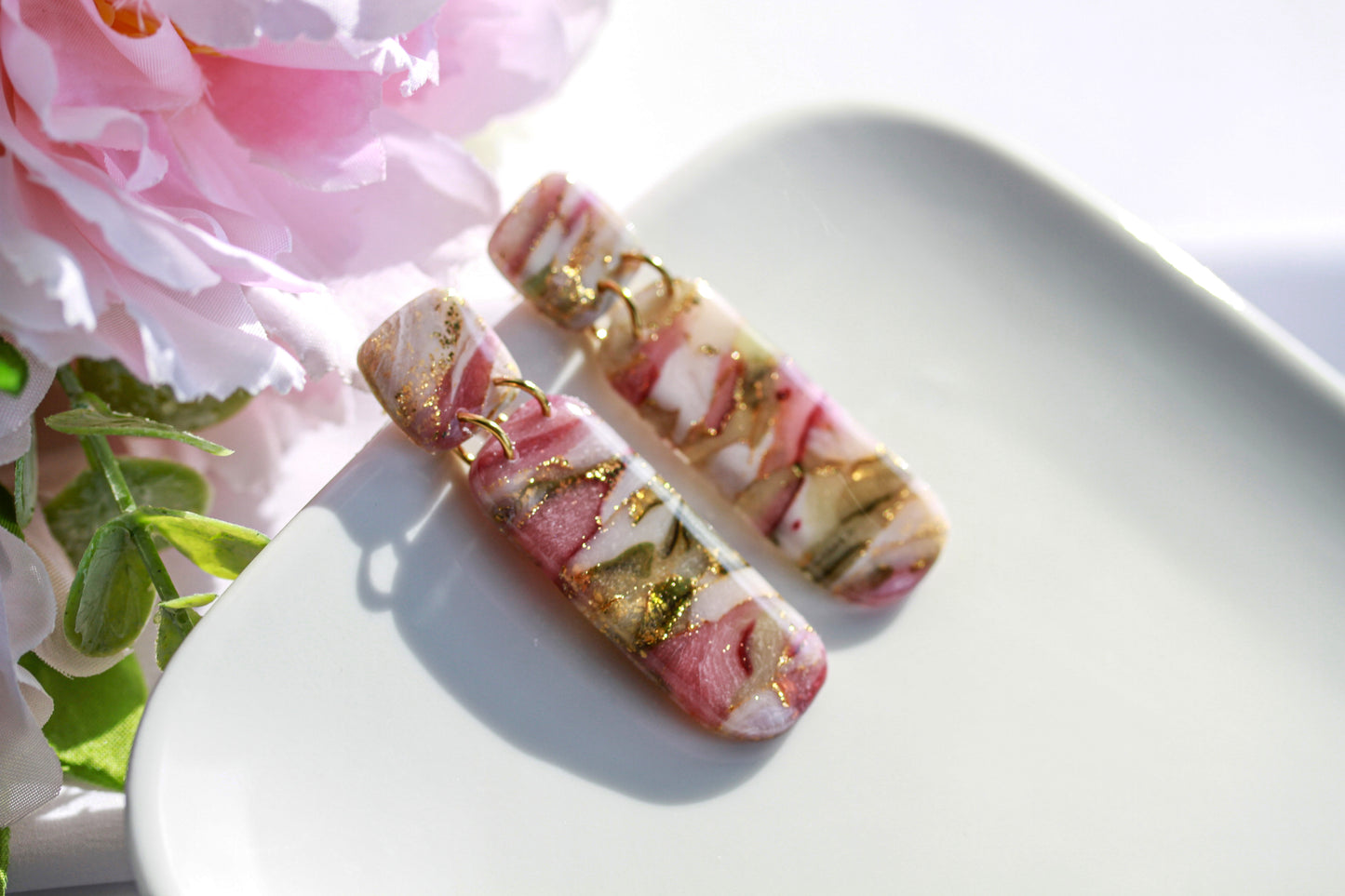 Berry Olive Blossom Bars – Ohrringe