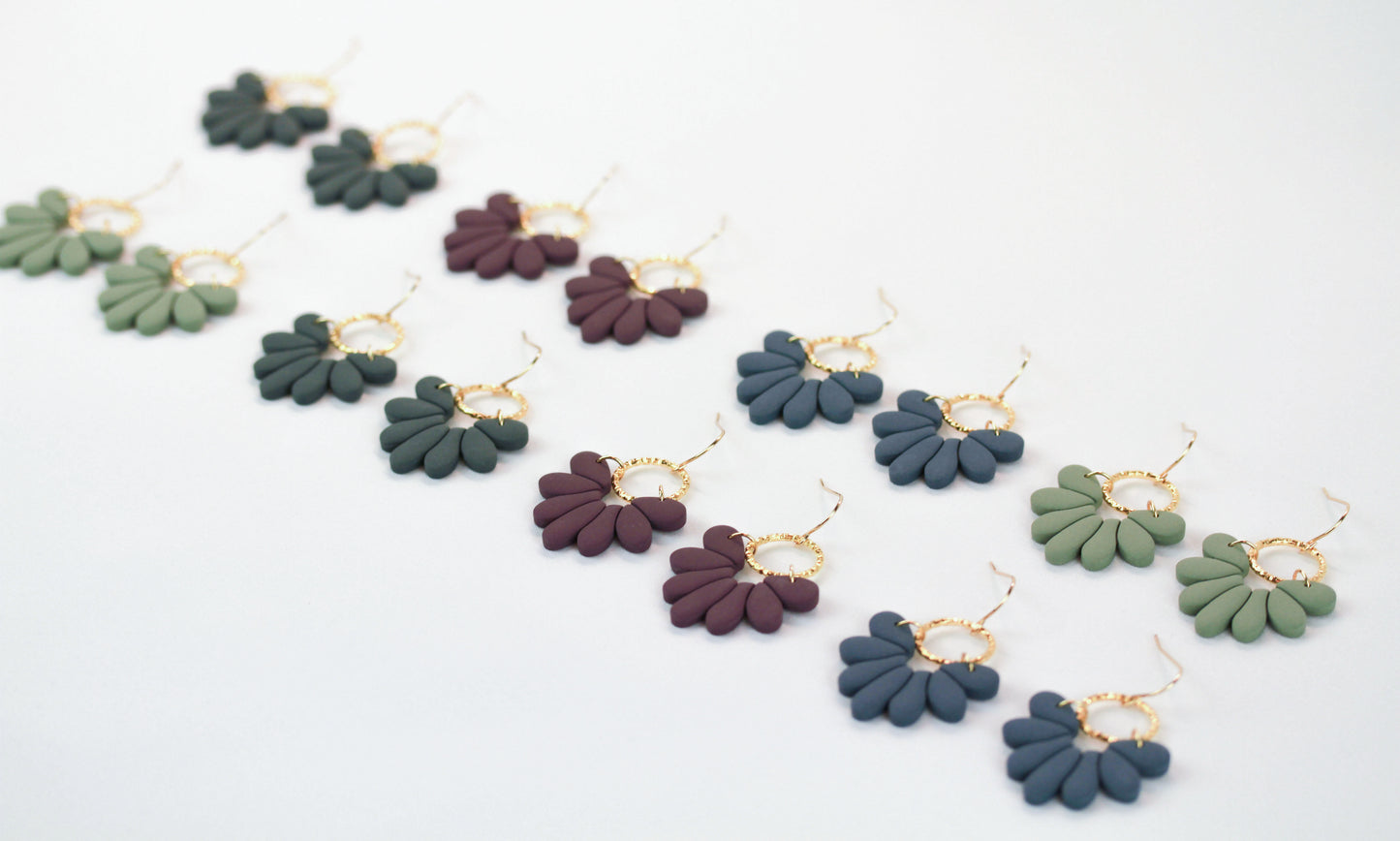 Florale Polymer Clay Ohrringe – Kollektion Marlen