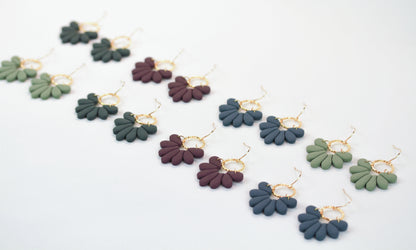 Florale Polymer Clay Ohrringe – Kollektion Marlen