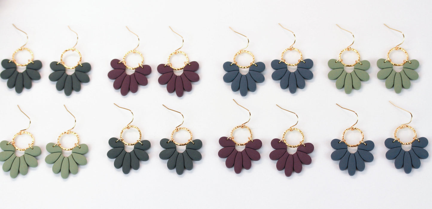 Florale Polymer Clay Ohrringe – Kollektion Marlen