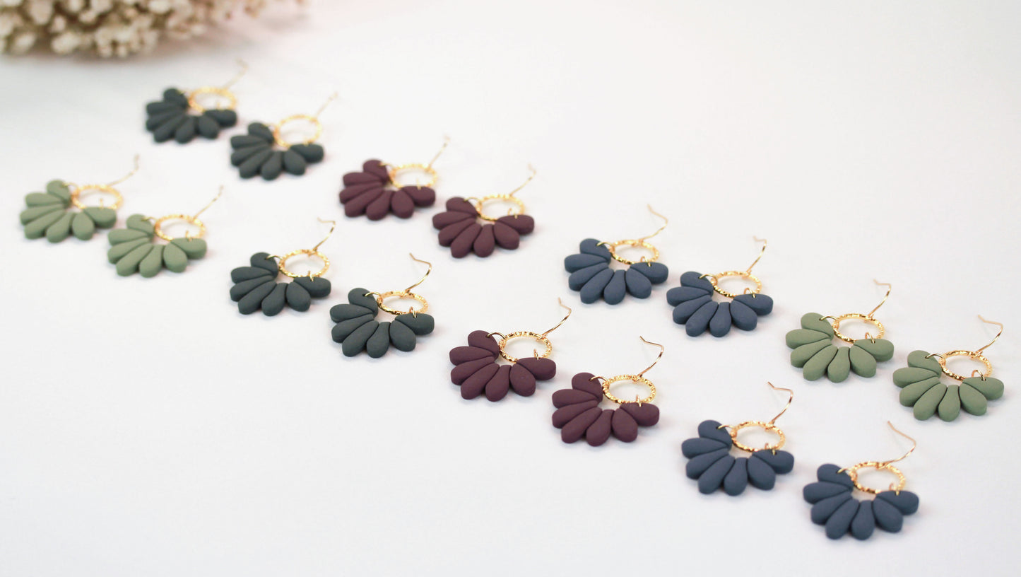 Florale Polymer Clay Ohrringe – Kollektion Marlen