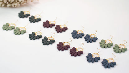 Florale Polymer Clay Ohrringe – Kollektion Marlen