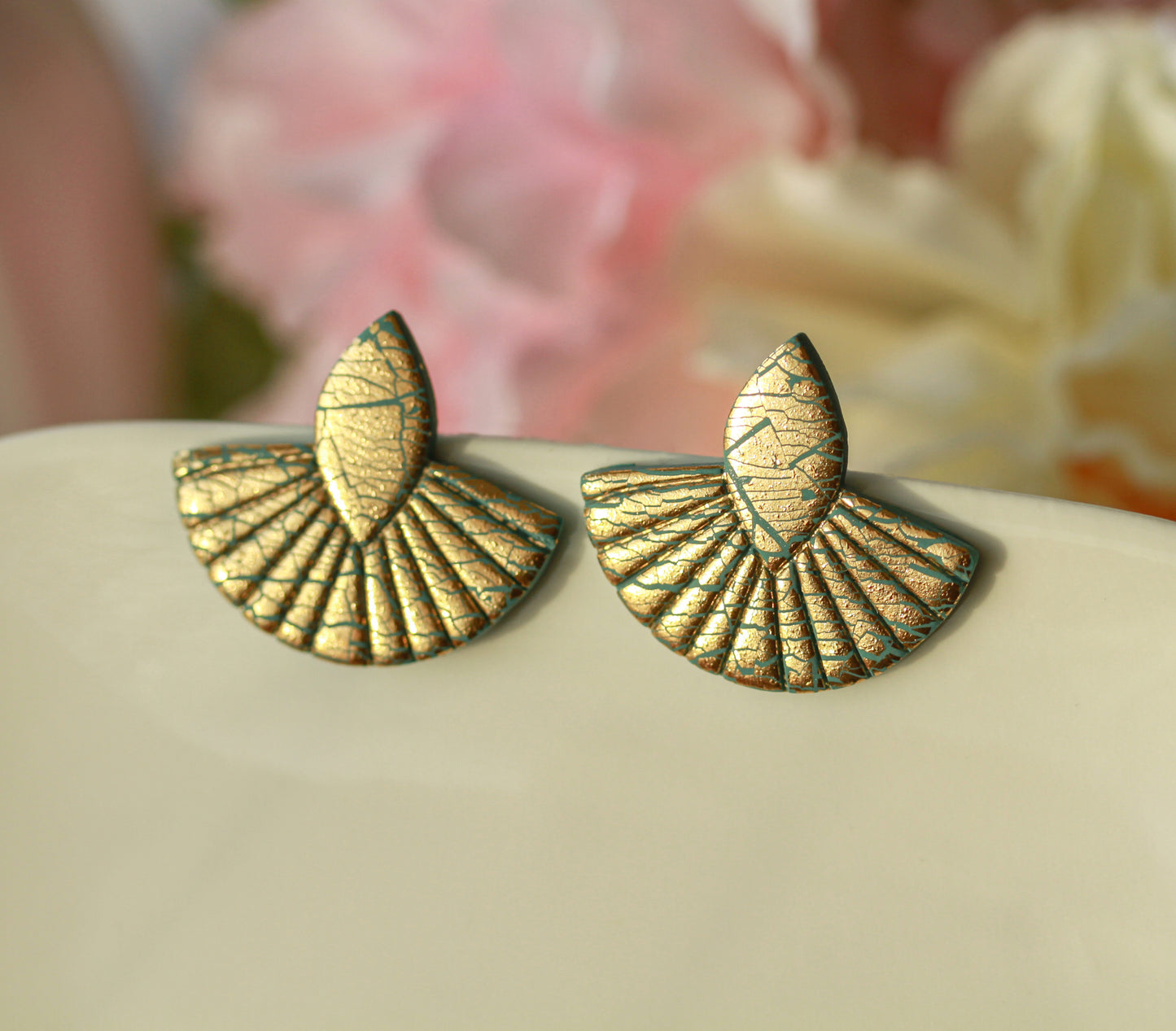 Golden Turquoise Oriental – Ohrringe