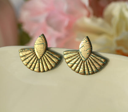Golden Turquoise Oriental – Ohrringe