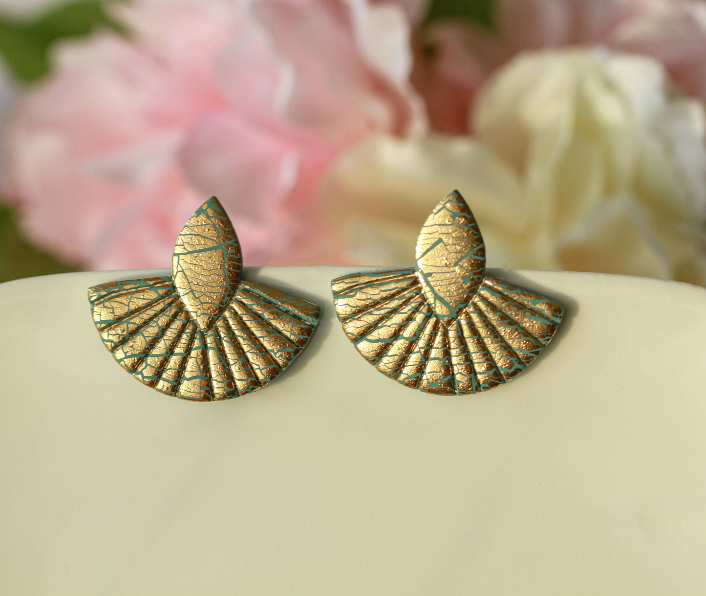 Golden Turquoise Oriental – Ohrringe