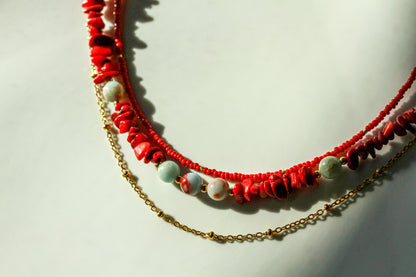 Coral Bloom Layering – Schmuckset