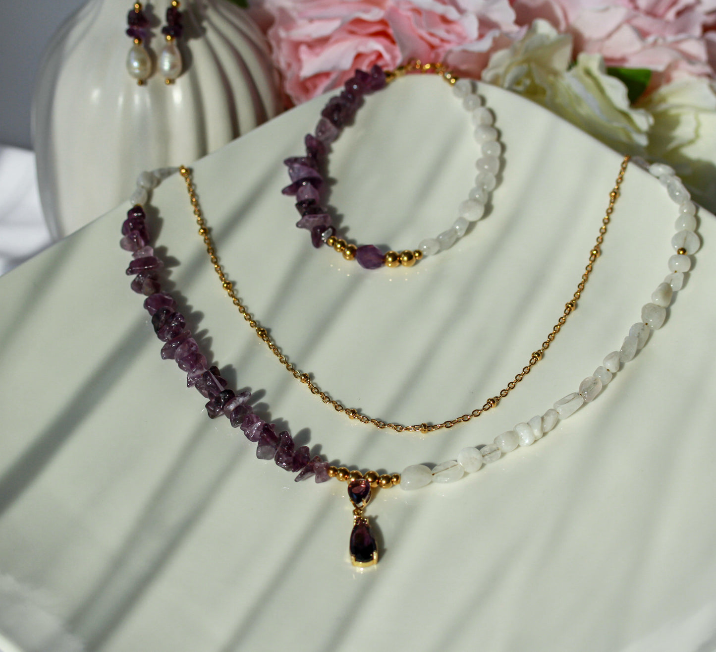 Amethyst Quartz Harmony – Schmuckset