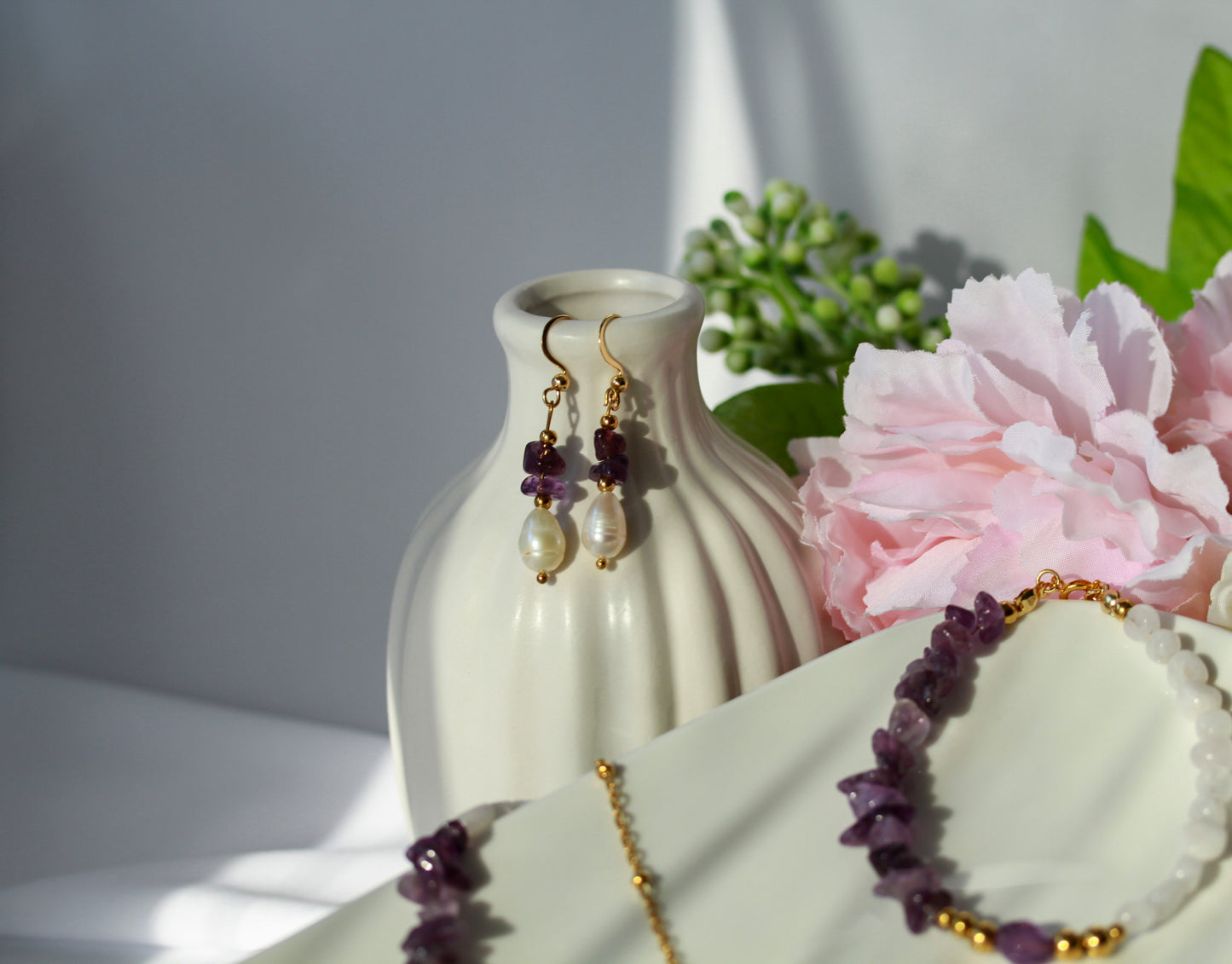 Amethyst Quartz Harmony – Schmuckset