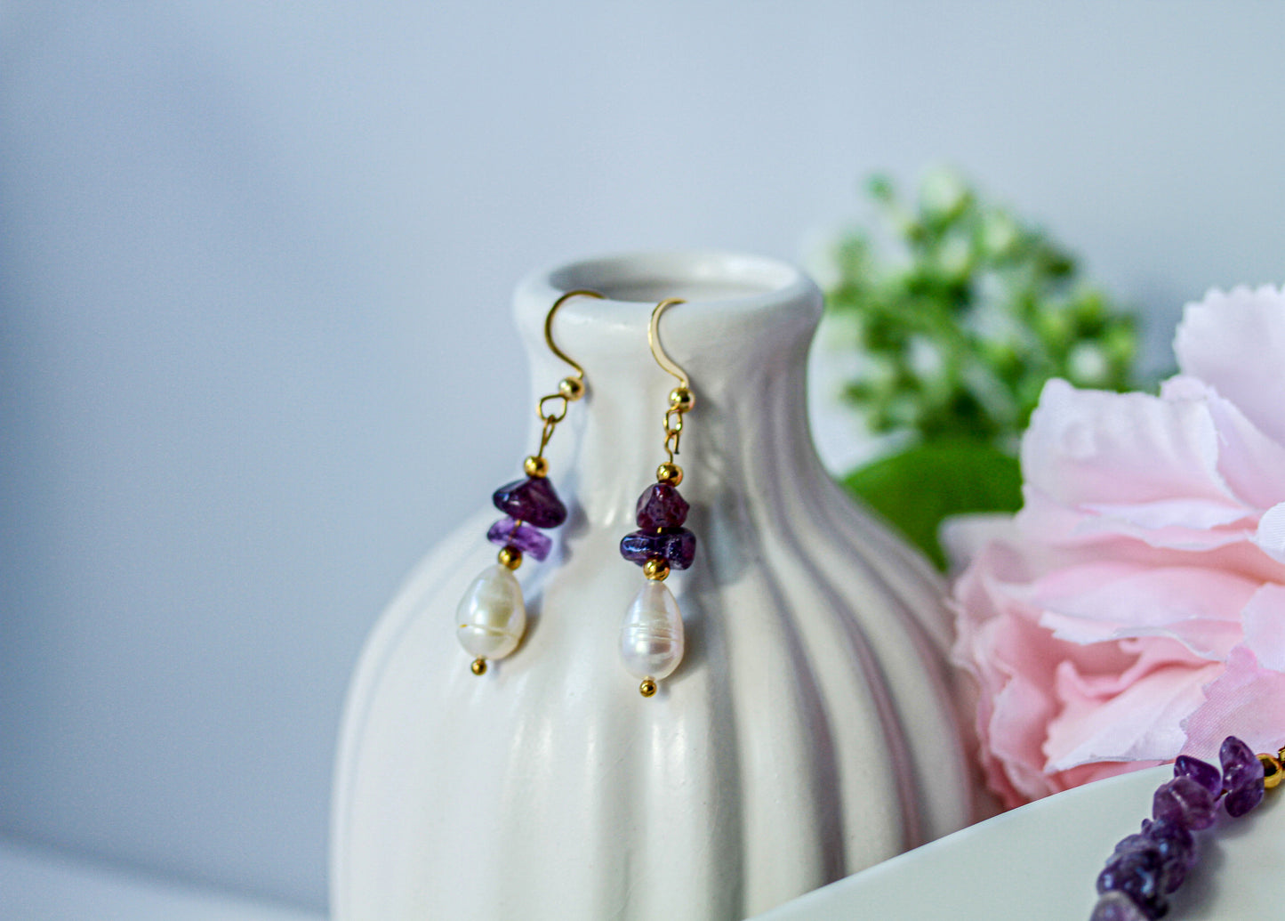 Amethyst Quartz Harmony – Schmuckset