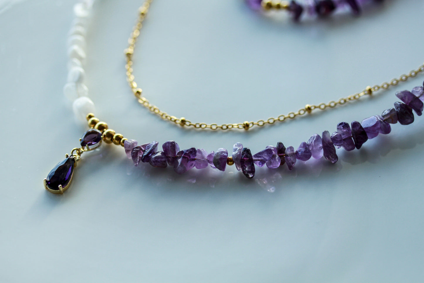 Amethyst Quartz Harmony – Schmuckset