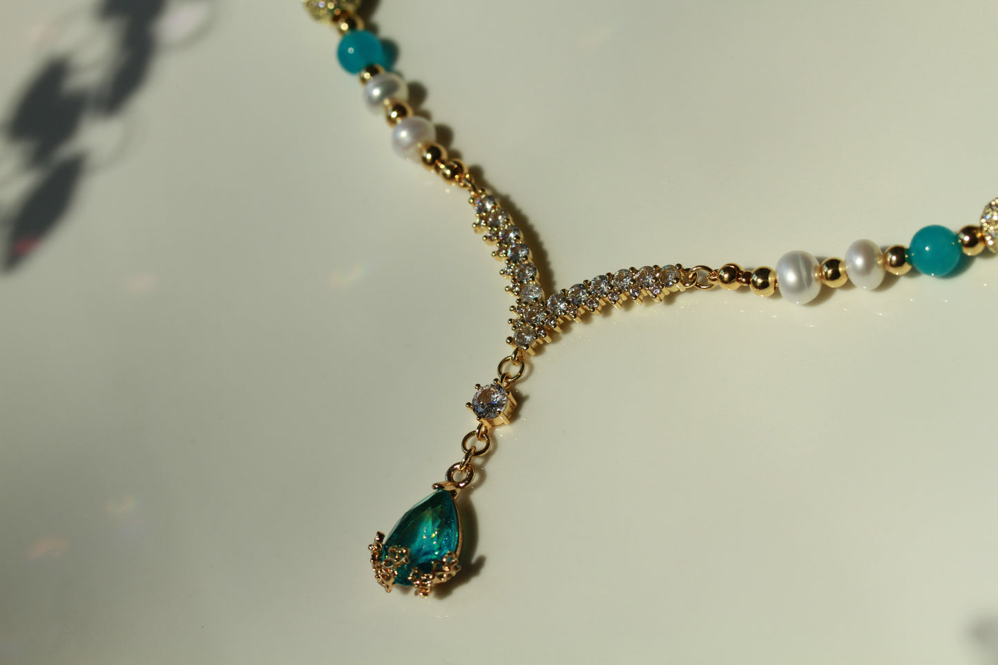 Amazonite Pearl Duo – Schmuckset