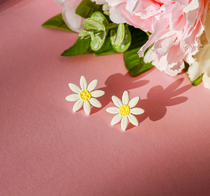 White Daisy – Ohrringe