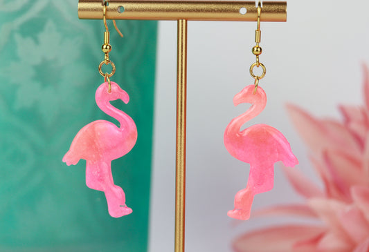 Neon Flamingo Ohrringe