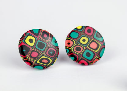 Retro Round - Ohrstecker