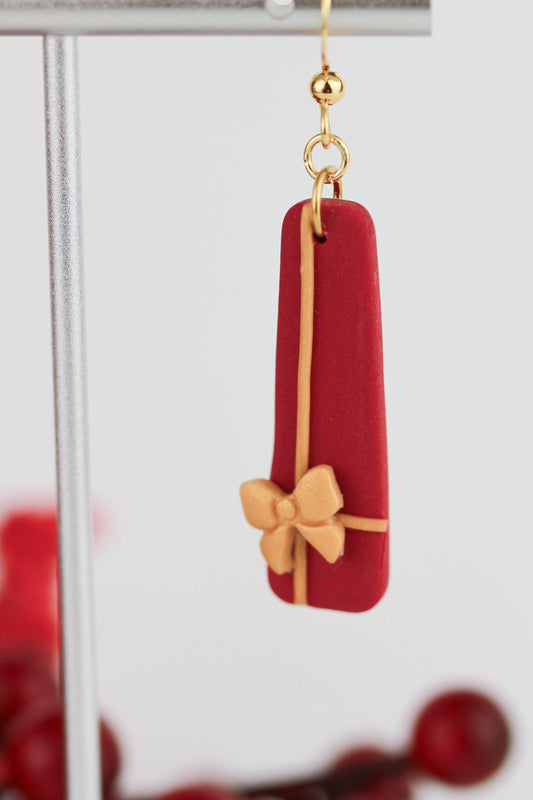 Lange Geschenk Ohrringe – Handgefertigte Polymer Clay Statement Ohrringe