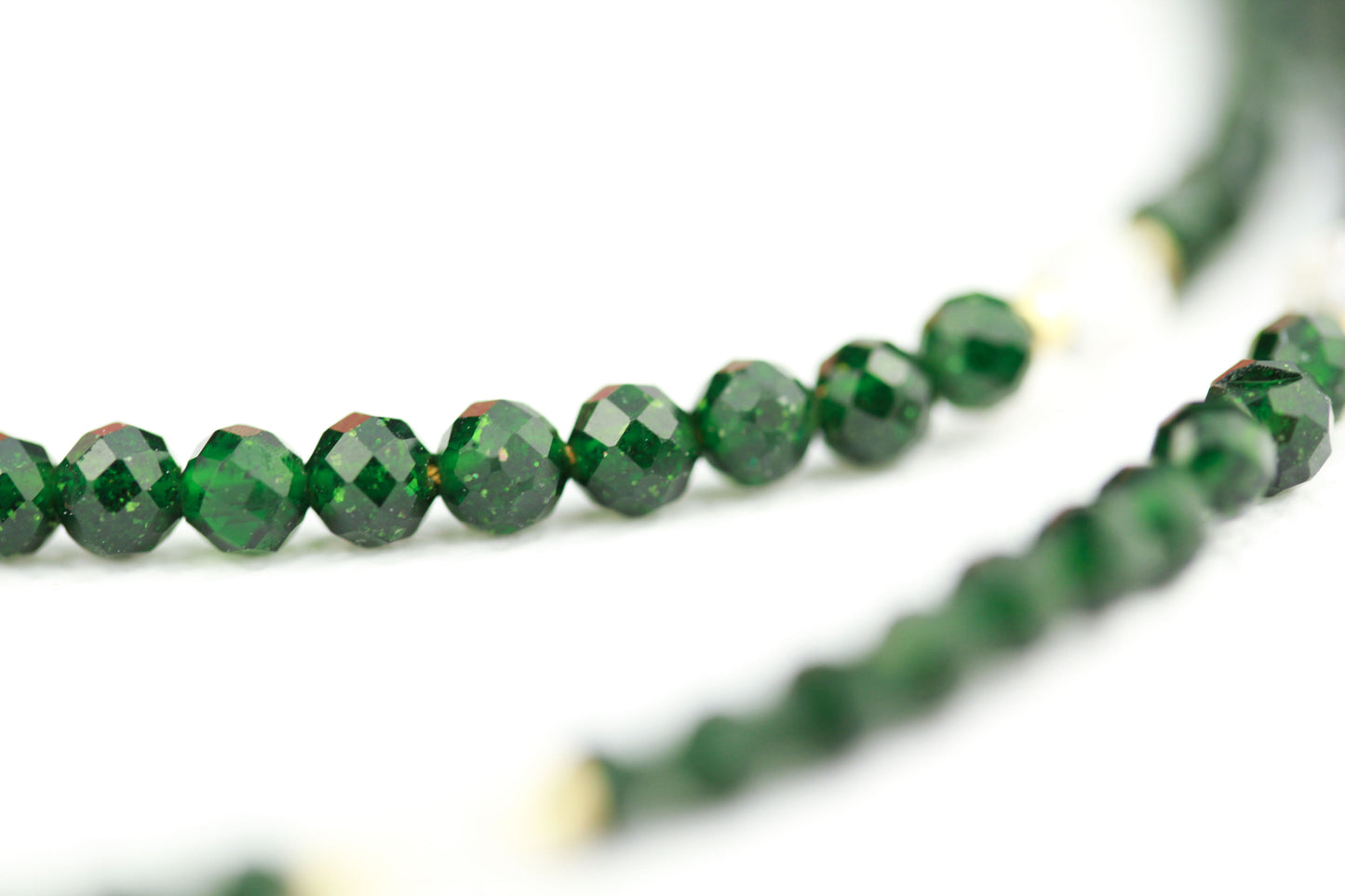 Grüner Sternenstein Choker & Armband – Zartes handgefertigtes Schmuckset