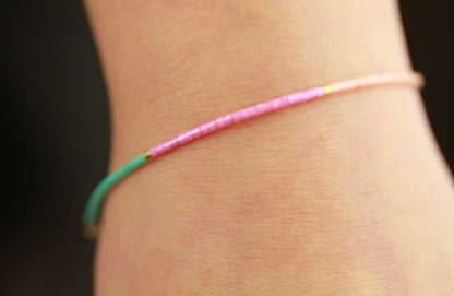 Buntes Miyuki Perlenarmband – Handgefertigter filigraner Schmuck