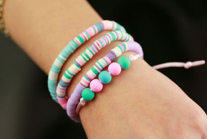 Pastell Mix – 4-teiliges Katsuki Perlenarmband-Set | Handgefertigt