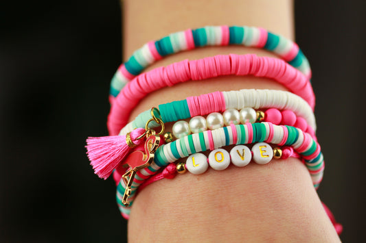 Flamingo Dream – 5-teiliges Sommer Katsuki Armbandset