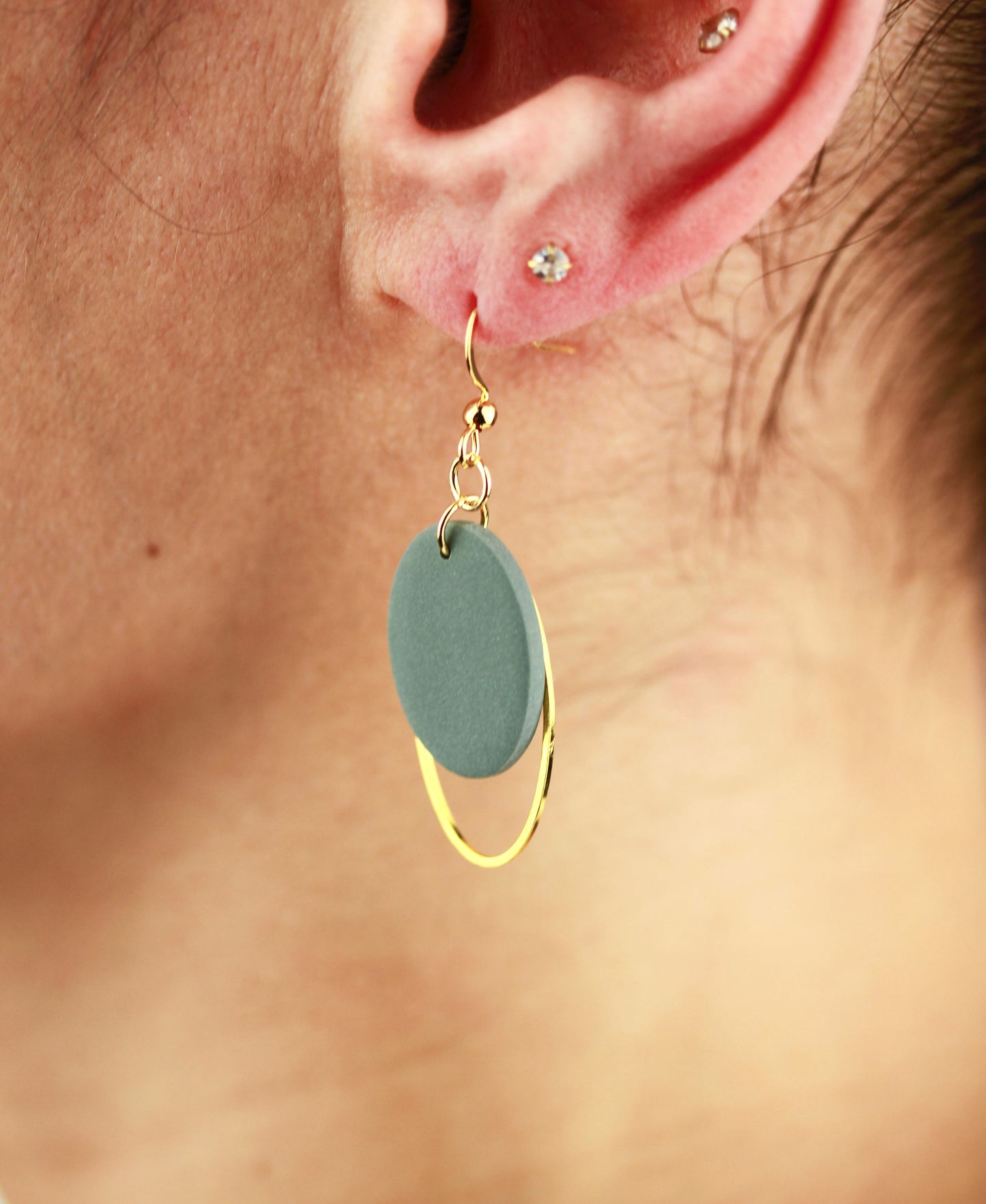 Ovale Polymer Clay Ohrringe – Statement Schmuck | Dewlight Kollektion