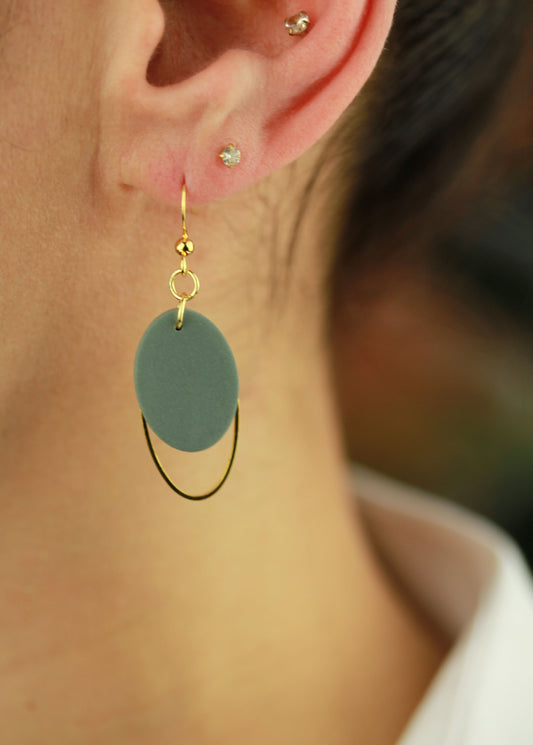 Ovale Polymer Clay Ohrringe – Statement Schmuck | Dewlight Kollektion