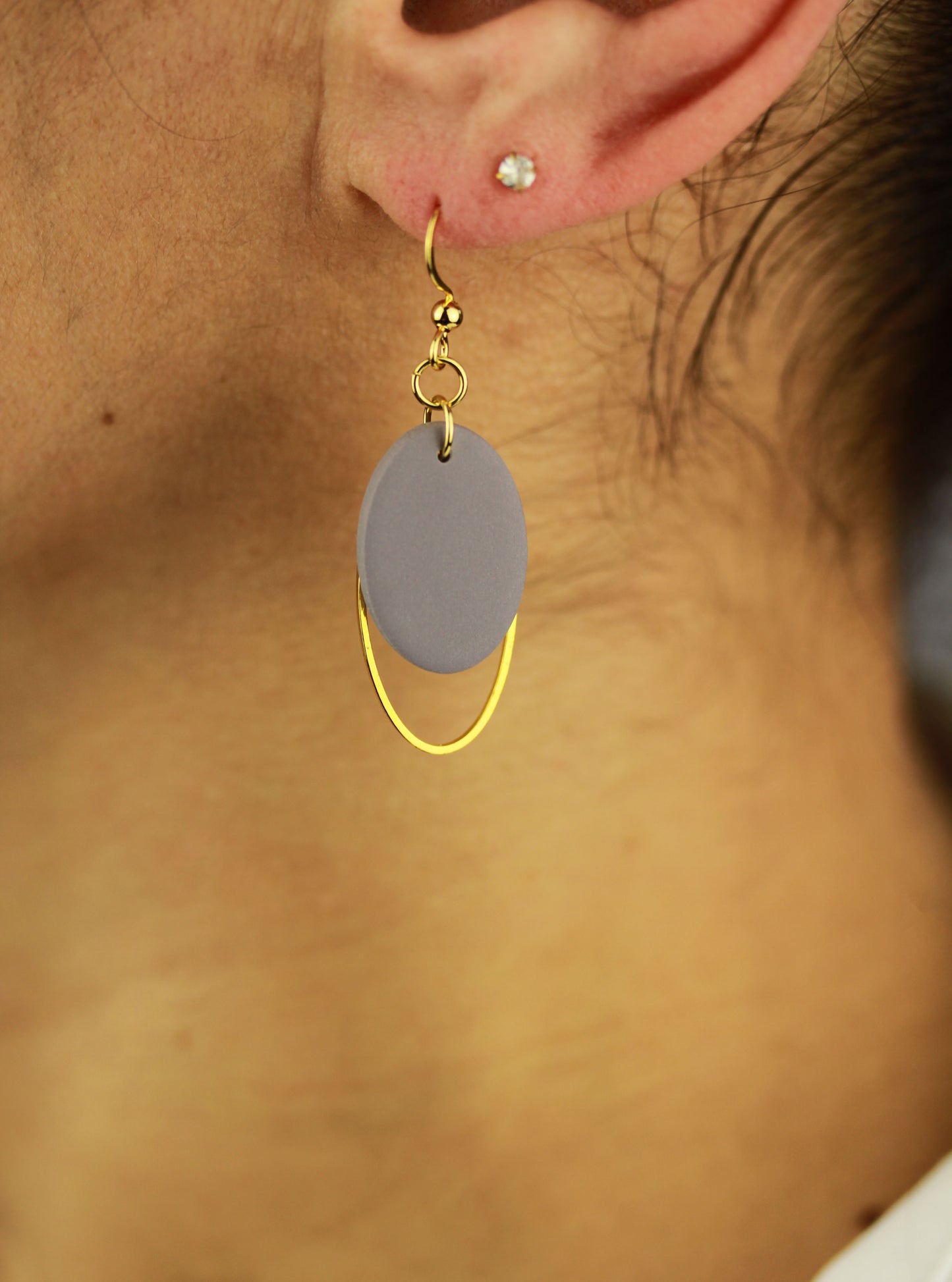 Ovale Polymer Clay Ohrringe – Statement Schmuck | Dewlight Kollektion