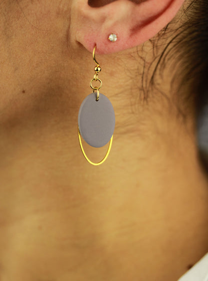 Ovale Polymer Clay Ohrringe – Statement Schmuck | Dewlight Kollektion