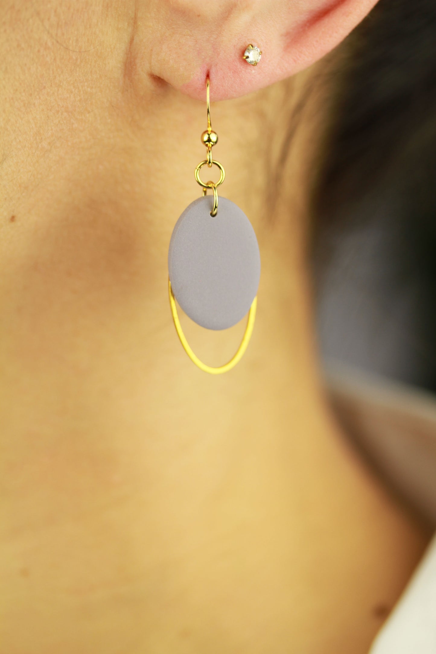 Ovale Polymer Clay Ohrringe – Statement Schmuck | Dewlight Kollektion