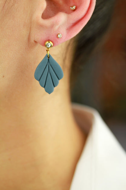 Kleine Blatt Ohrringe – Polymer Clay Statement Ohrringe | Kollektion Marlen