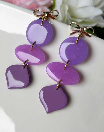 Lilac Bow Drops -  Ohrringe