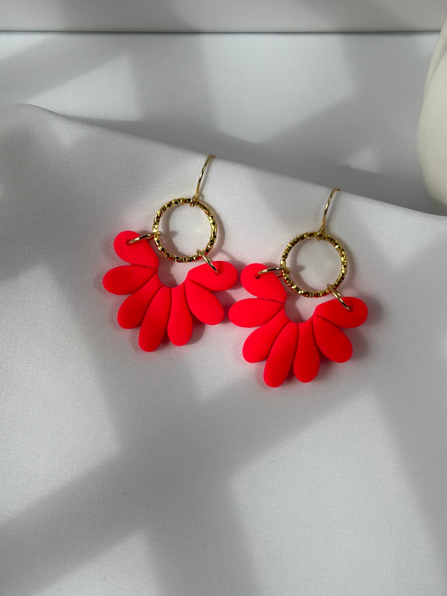 Coral Bloom Fan – Silver - Ohrringe