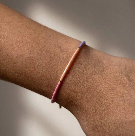 Buntes Miyuki Perlenarmband – Handgefertigter filigraner Schmuck