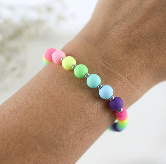 Regenbogen Jelly Katsuki Armband – Farbenfroher Handgefertigter Sommerschmuck