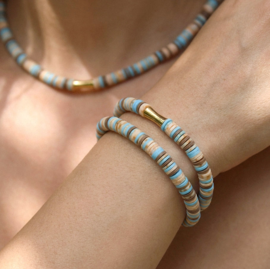 Oriental Katsuki Schmuckset – Armband & Halskette | Handgefertigtes Boho-Perlenset