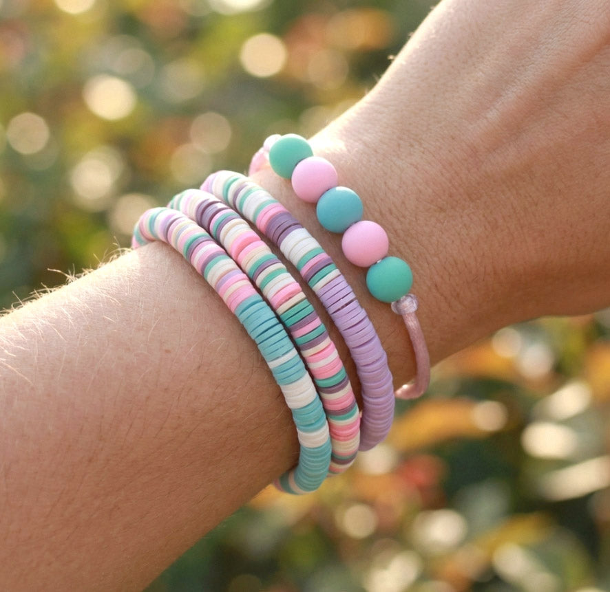 Pastell Mix – 4-teiliges Katsuki Perlenarmband-Set | Handgefertigt