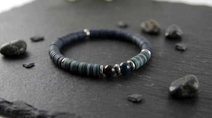 Amethyst-Quarz-Tigerauge Freundschaftsarmband – Katsuki Naturstein Armband | Handmade