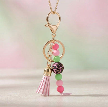 Happy Leo Schlüsselanhänger - Perlen & Quaste