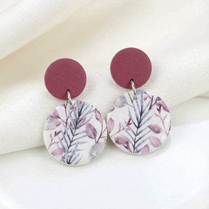 Florale Hängeohrringe – Kollektion Morning Petals | Polymer Clay