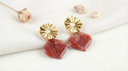 Terra Sol – Handgefertigte Boho Statement Polymer Clay Ohrringe