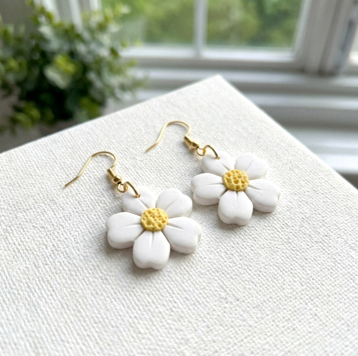 White Daisy – Ohrringe