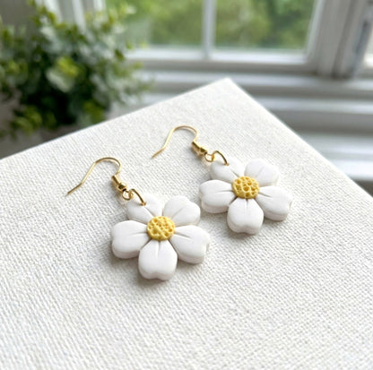 White Daisy – Ohrringe