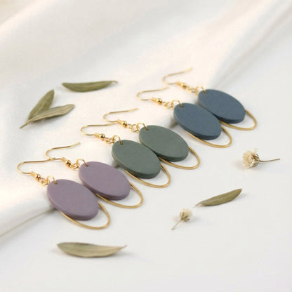 Ovale Polymer Clay Ohrringe – Statement Schmuck | Dewlight Kollektion