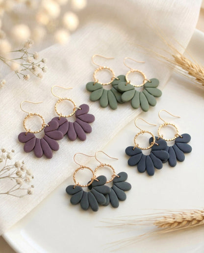 Florale Polymer Clay Ohrringe – Kollektion Marlen