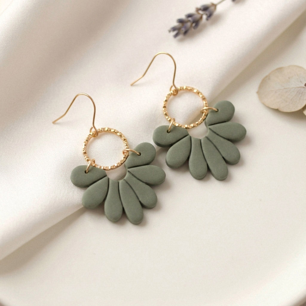 Florale Polymer Clay Ohrringe – Kollektion Marlen