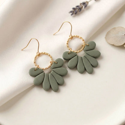 Florale Polymer Clay Ohrringe – Kollektion Marlen