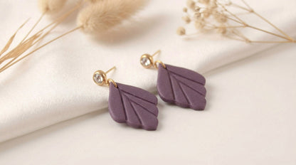 Kleine Blatt Ohrringe – Polymer Clay Statement Ohrringe | Kollektion Marlen