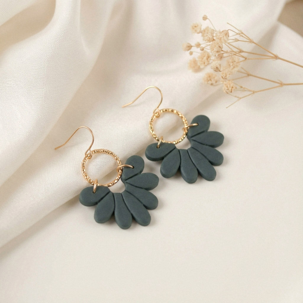 Florale Polymer Clay Ohrringe – Kollektion Marlen